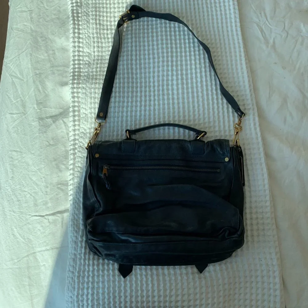 Proenza Schouler Ps1 Navy Leather Cross Body Bag - Picture 6 of 16